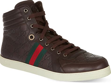 gucci coda high top trainers|Gucci men's shoes.